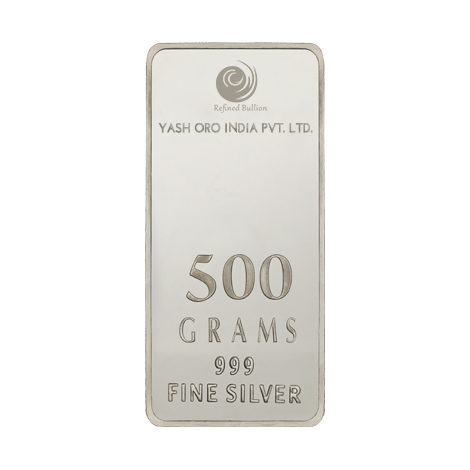 Silver Mintedbar 500 Grams
