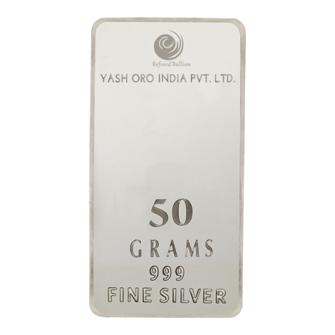 Silver Mintedbar 50 Grams