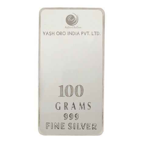 Silver Mintedbar 100 Grams